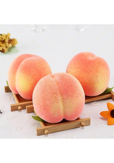 Yapay Şeftali 6 Lı Paket Yapay Meyve (510851667)