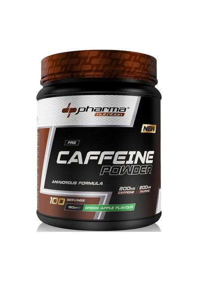 Pharma Nutrition Caffeine 200 MG Taurine 200 MG 100 Servis Yeşil Elma Aromalı Kafein150 G