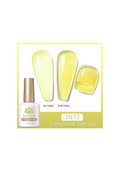 Born Pretty 10ml Jelly Nude Seri Kalıcı Oje Jn32 56347