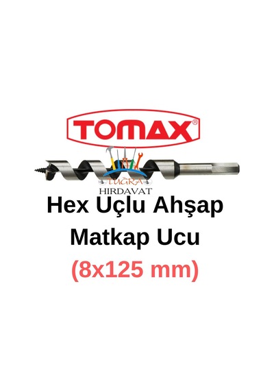 Tomax Ağaç Delme Ahşap Delme Hex Matkap Ucu 8x125