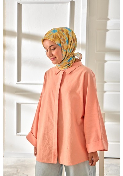 Silk Home Velora Eşarp 161001-47 Kahverengi, Gök Mavi, Bebe Mavi, Hardal