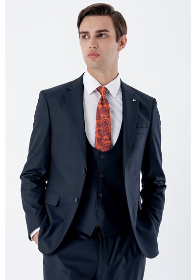 İmza Lacivert Mono Yaka Çift Yırtmaç Yelekli 6 Drop Slim Fit Dar Kesim Basic Takım Elbise 1001240186-lacivert Lacivert İmza Lacivert Mono Yaka Çift Yırtmaç Yelekli 6 Drop Slim Fit Dar Kesim Basic Takım Elbise 1001240186-lacivert Lacivert