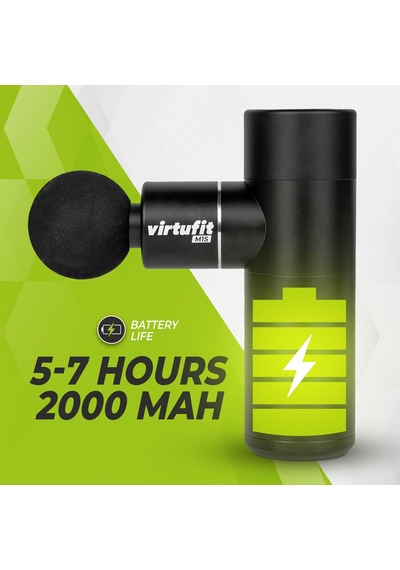Virtufit M1s Mini Masaj Tabancası - 4 Aparat - Şarj Edilebilir - Kas Masajı - Kablosuz - Saklama Kutusu Dahil - Profesyonel