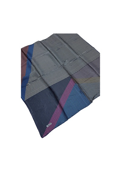 AKER 90x90 İpek Krep Saten Eşarp - 90 X 90 / Lacivert Lacivert