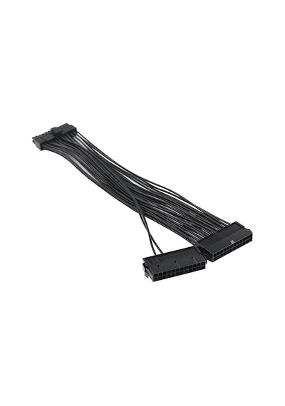 Alfais 5145 24 Pin Atx Dual Psu Çoklayıcı Adaptör Anakart Mining Kablosu