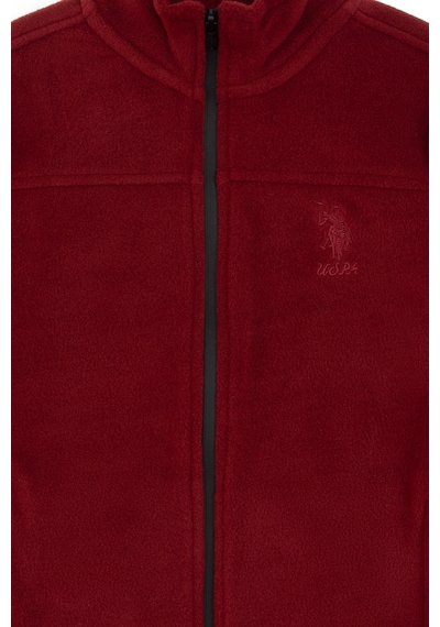 U.S. Polo Assn. Kız Çocuk Bordo Fermuarlı Polar Sweatshirt 50317875-VR014