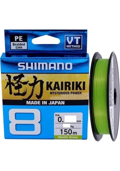 Shimano Kairiki 8 Mantisgreen Yeşil 0,13mm 150mt İp Misina - Standart