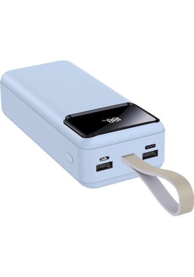 Ix-pb028 30.000 Mah Dijital Göstergeli Powerbank Taşınabilir Şarj Cihazı - Beyaz
