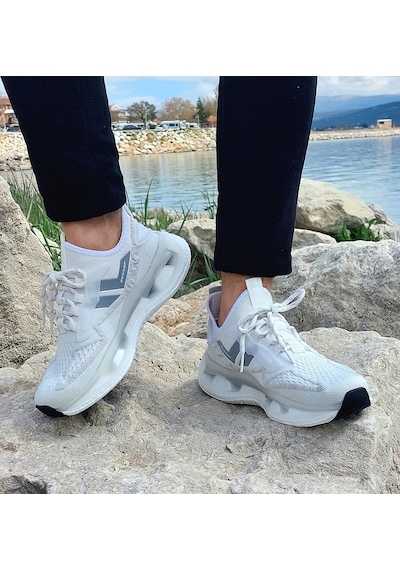 Dunlop 2357-2356 Beyaz Air Yumuşak Taban Erkek Spor Ayakkabı Beyaz