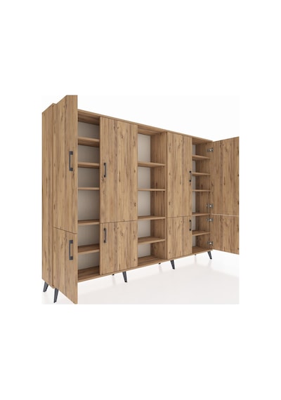 Arges Dolap 14 Raflı 8 Kapaklı 220x30x163 Çam-çam Atlas Çam - Atlas Çam Arges Dolap 14 Raflı 8 Kapaklı 220x30x163 Çam-çam Atlas Çam - Atlas Çam