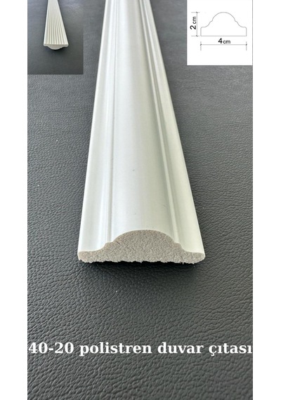 Dekoratif Boyanabilir 5 Adet 4 Cm Polistren Duvar Çıtası