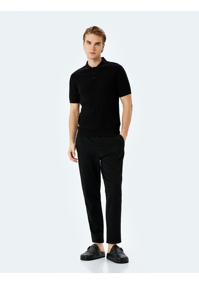 Koton Viskon Karışımlı Cep Detaylı Beli Bağcıklı Eşofman Pantolon Siyah 5sam40088hw Siyah Koton Viskon Karışımlı Cep Detaylı Beli Bağcıklı Eşofman Pantolon Siyah 5sam40088hw Siyah