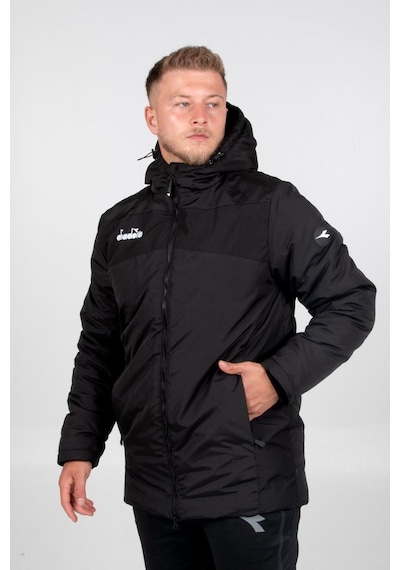 Diadora Alto Anorak Uzun Mont Siyah