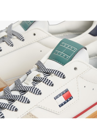 Tommy Hilfiger The Greenwich Edge Leather Erkek Bej Spor Ayakkabı Em0em01731