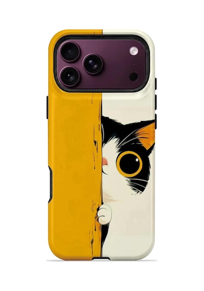 Velvoria Valestra Saklanan Kedili Apple Apple iPhone Uyumlu 18 Pro Max Darbe Korumalı Kılıf Valestra Select - Saklanan Kedili