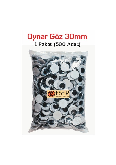 Oynar Göz Siyah 30mm 500 Adet