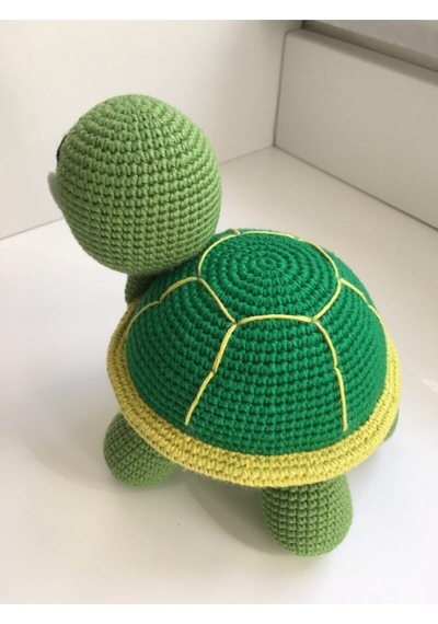 Amigurumi Oyuncak Kaplumbağa Tospik 15 CM