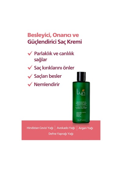 Lyn Skincare Lyn Besleyici Ve Onarıcı Saç Kremi 250 ML