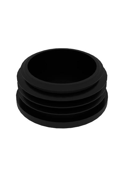 Cateksss 45 Mm Boru İçin Kademeli İçe Geçme Boru Tapası, Boru Kapak, Boru Tapa Siyah - 54 Lü Paket