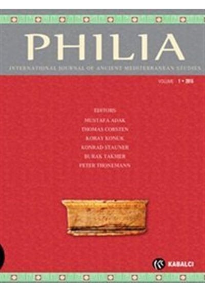 Philia Dergi Sayı:1 20015