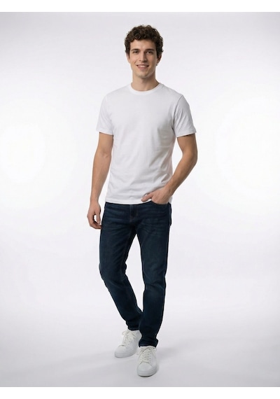 LOFT Regular Fit Erkek Tshirt K.kol Lf2042275 Q1.v1 Beyaz