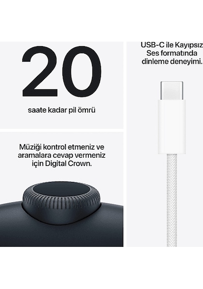 Apple MHWK4TU/A Airpods Max 2 Bluetooth 5.0 Kulak Üstü Kulaklık
