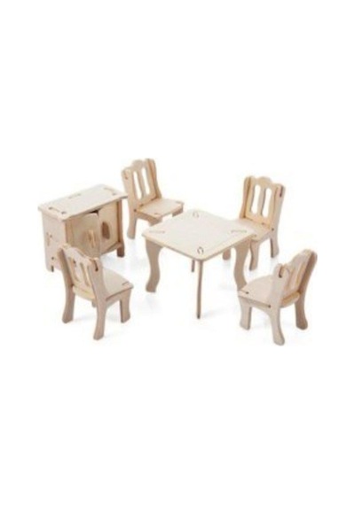 Ahşap 3d Yemek Odasi Maket