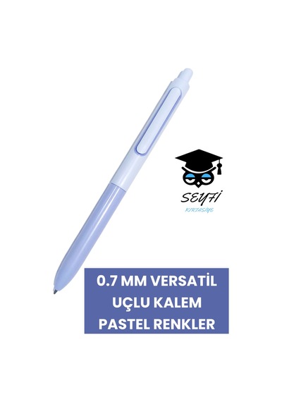 0.7 Mm Versatil Uçlu Kalem Pastel Renkler Amerika Markası Writech Üretimi Mavi