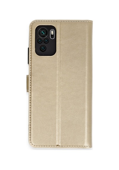 Xiaomi Mi Note 10 Uyumlu Trend S Plus Kapaklı Kılıf - Gold