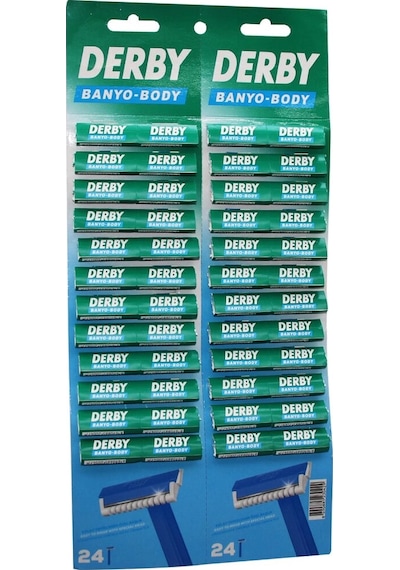 Derby Banyo Body Tek Bıçak Kartelalı Jilet 48pcs 5468