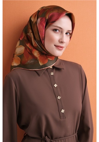 Armine Saf İpek Twill Eşarp 9632d 33 Krem Bej