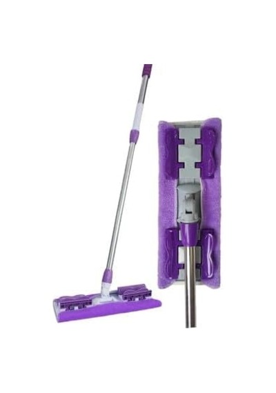Smartizi Mandallı Sihirli Mikrofiber Mop - 360 Dönen Teleskopik Saplı Duvar Ve Yüzey Temizleyici İstediğin Bezi