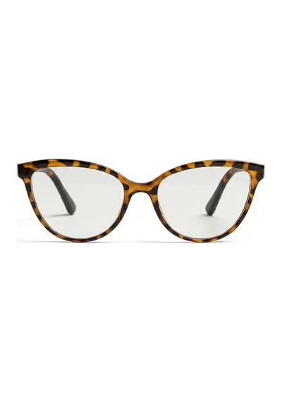 Cat Eye Optik Çerçeve Uyumlu Blue Block Narina Gözlük Leopar Çerçeve Şeffaf