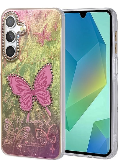 Samsung Uyumlu Galaxy A15 4g Kılıf Blade Aynalı Desenli Kapak Desen 5