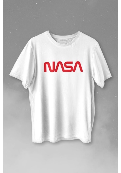 Nasa Wom Logo Ulusal Havacilık Ve Uzay Abd Baskılı Tişört Unisex T-shirt 001