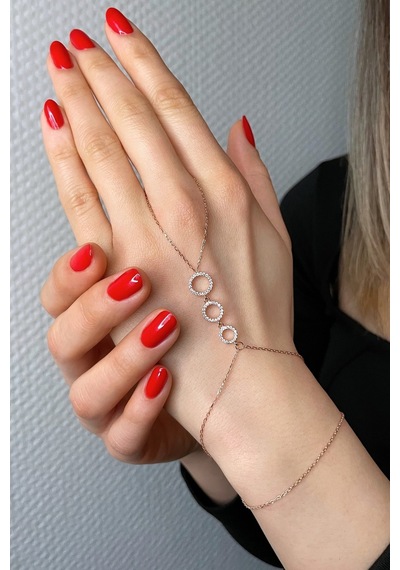 925 Ayar Gümüş Rose Dizi Halkalar Şahmeran - 45099401 Rose Gold