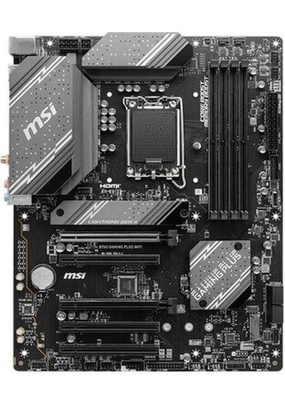 Msı B760 Gamıng Plus Wıfı Ddr5 6800mhz 1xhdmı 1xdp 2xm.2 Usb 3.2 Atx 1700p 13. Ve 12.nesil Işlemci