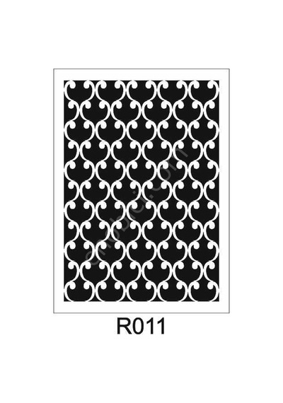 Ardışık Desen Stencil Şablon 21X30 R-011