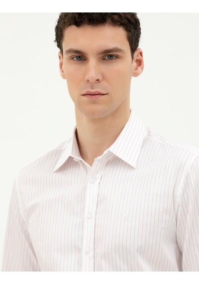 Pierre Cardin Erkek Açık Pembe Desenli Gömlek 50283505-vr078 Açık Pembe