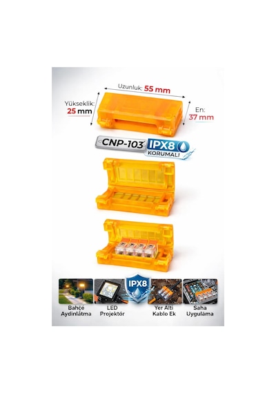 Tr Su Geçirmez Buat Jel Kutusu Ipx8 Koruma Cnp-103