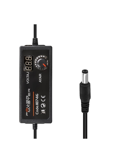 Kademeli Çok Uçlu Ayarlanabilir 12 Volt - 24 Volt - 5 Amper Dc Adaptör