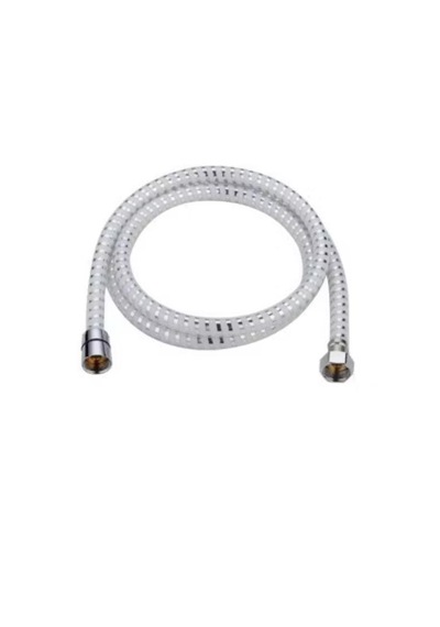 Yüksek Kaliteli Spiral Banyo Duş Hortumu 1,5 Metre Beyaz - Gümüş