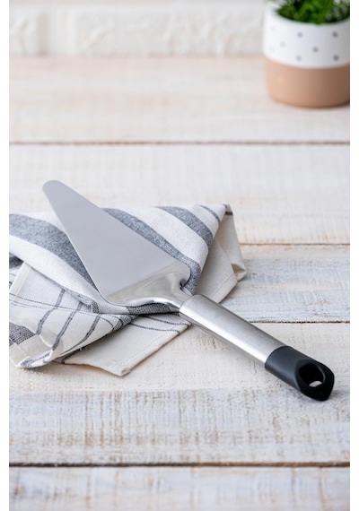 Acar Helıx Çelik Spatula - 29 Cm Gri  -  siyah