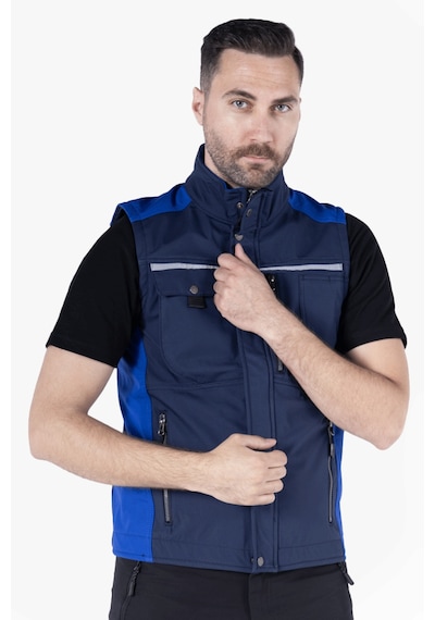 Softshell Yelek Lacivert - Saks Mavi