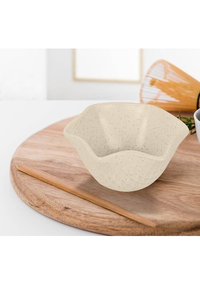 Keramika Roma 11 Cm Çerezlik Artistik Mat Krem 040 A