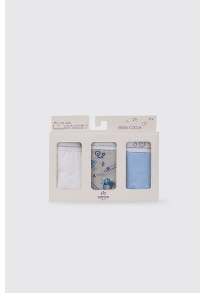 Panço Erkek Çocuk 3'lü Boxer Set 2612bk14001 Renkli