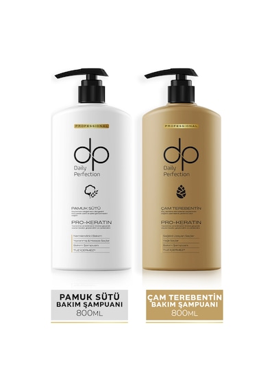 Dp Daily Perfection Şampuan Pamuksütü & Çam Terebentin 2 x 800 ML
