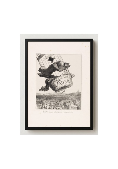 Anonim Daumier Nadar Fotoğrafı Sanata Yükseltiyor Çerçevesiz Poster 21x30 Cm A4 Geometrik Desen