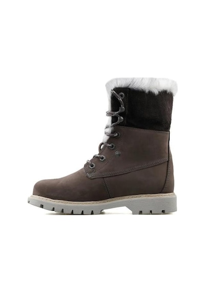 Caterpillar Utah Fur Darkgrey Nubuk Kadın Bot 001