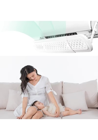 Evrensel Ayarlanabilir Delikli Hava Yönlendirici Klima Aparatı Metal Tokalı Split Tipi Sperlik Greatech